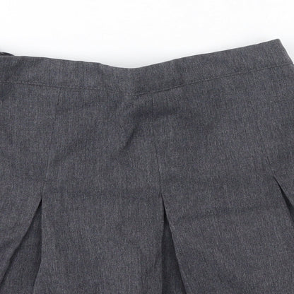 George Girls Grey  Polyester A-Line Skirt Size 6-7 Years  Regular  - School