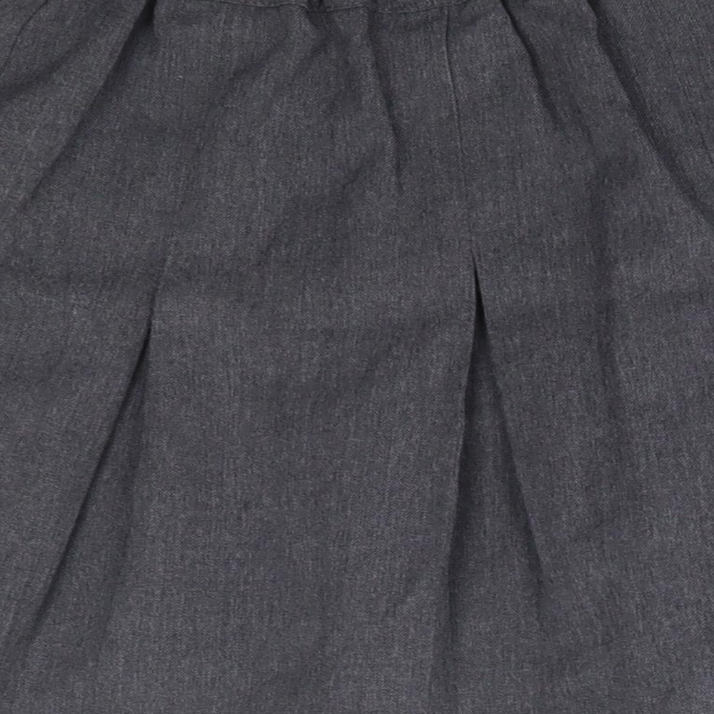 George Girls Grey  Polyester A-Line Skirt Size 6-7 Years  Regular  - School