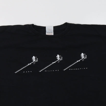 Mens UK Size L Fruit of the Loom Black  T-Shirt