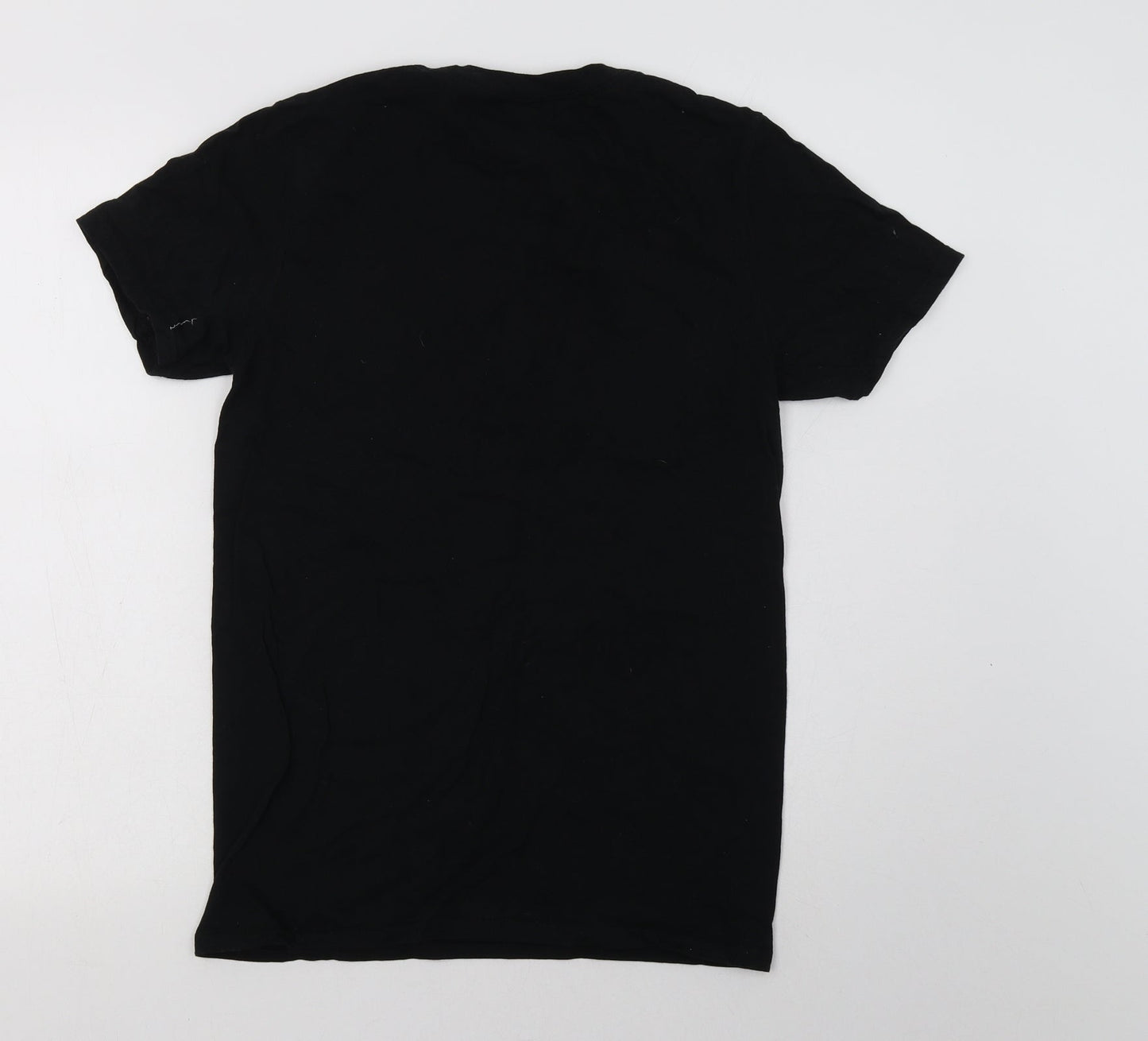 Womens UK Size S Gildan Black Basic T-Shirt