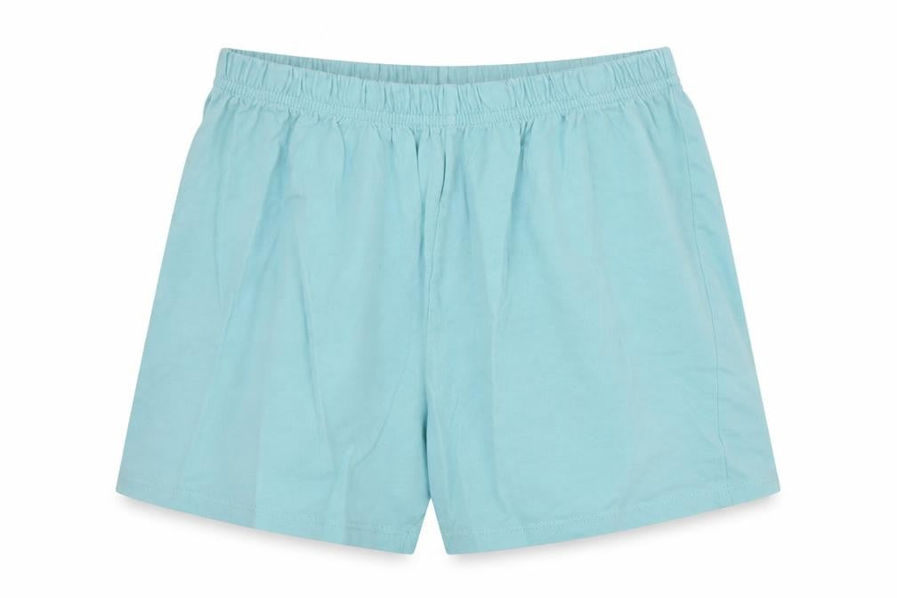 Front view of George girls’ blue cotton pyjama pants, size 9-10, years