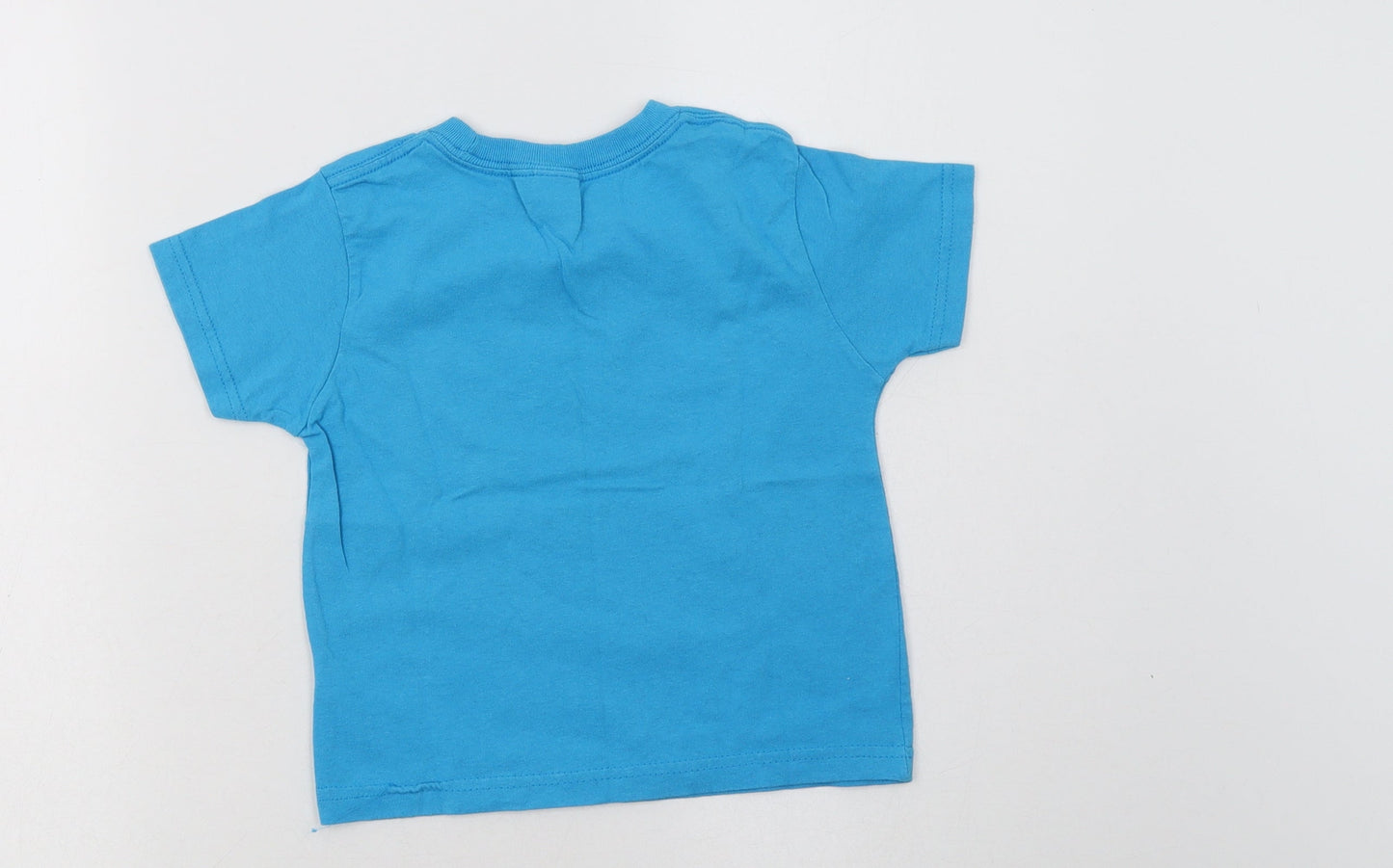 Rabbit Skins Girls Blue  Cotton Basic T-Shirt Size 4 Years Crew Neck  - San Francisco