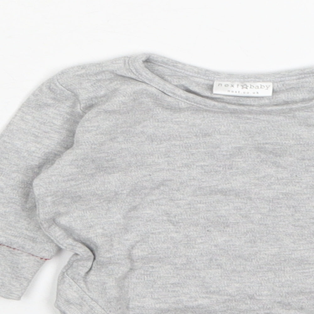 NEXT Boys Grey  Cotton Leotard One-Piece Size 0-3 Months