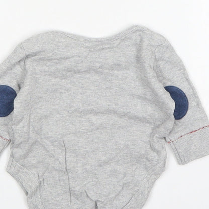 NEXT Boys Grey  Cotton Leotard One-Piece Size 0-3 Months