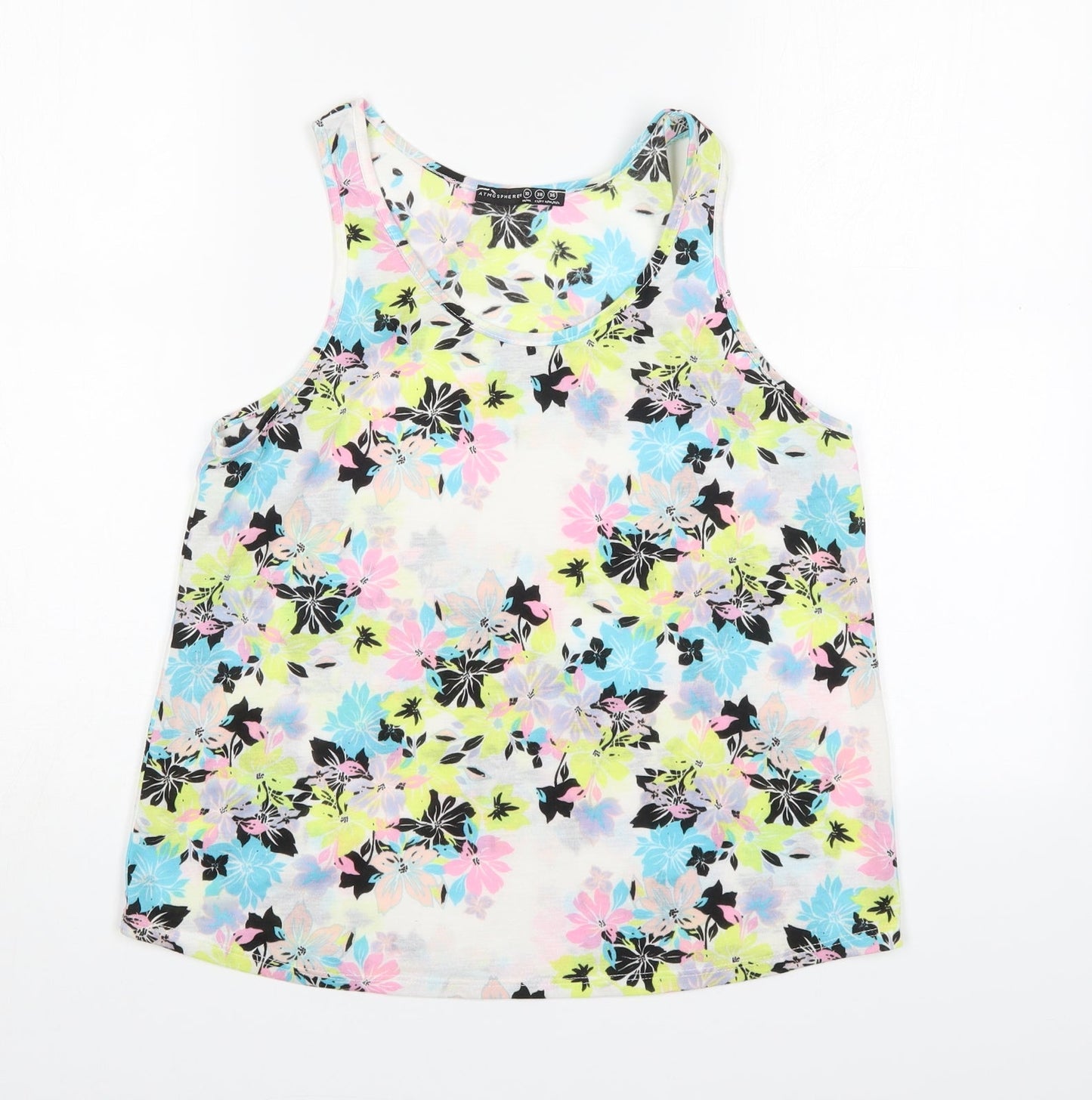 Womens UK Size 10 Atmosphere Multicoloured Basic Tank