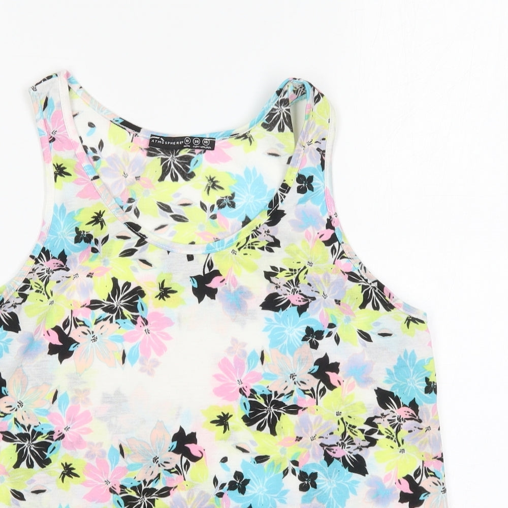 Womens UK Size 10 Atmosphere Multicoloured Basic Tank