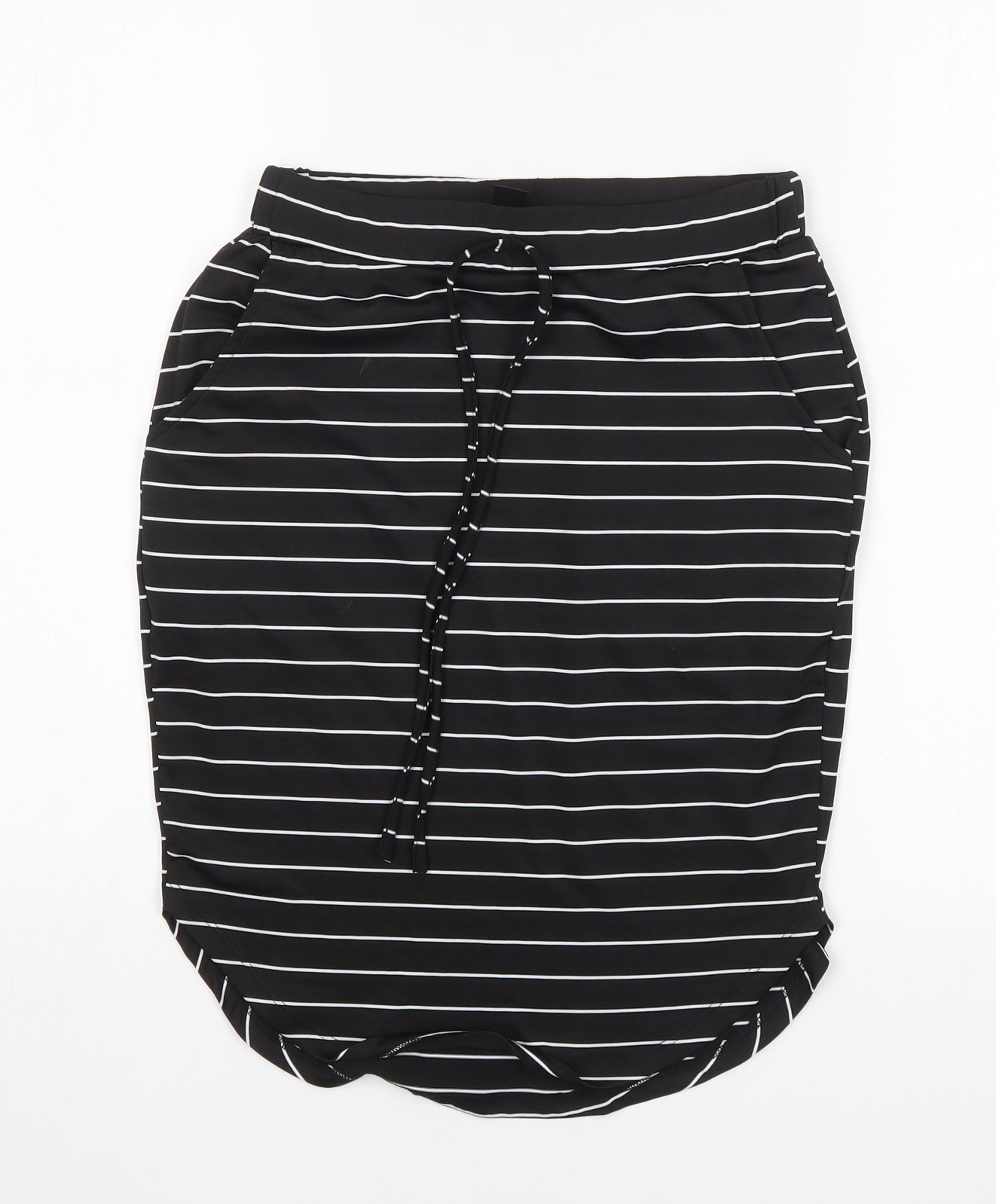 Shein  Womens Multicoloured Striped Polyester Straight & Pencil Skirt Size S