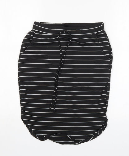 Shein  Womens Multicoloured Striped Polyester Straight & Pencil Skirt Size S