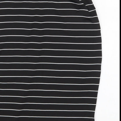 Shein  Womens Multicoloured Striped Polyester Straight & Pencil Skirt Size S