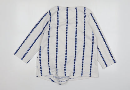 George Womens Multicoloured Round Neck Polka Dot Polyester Pullover Jumper Size 12