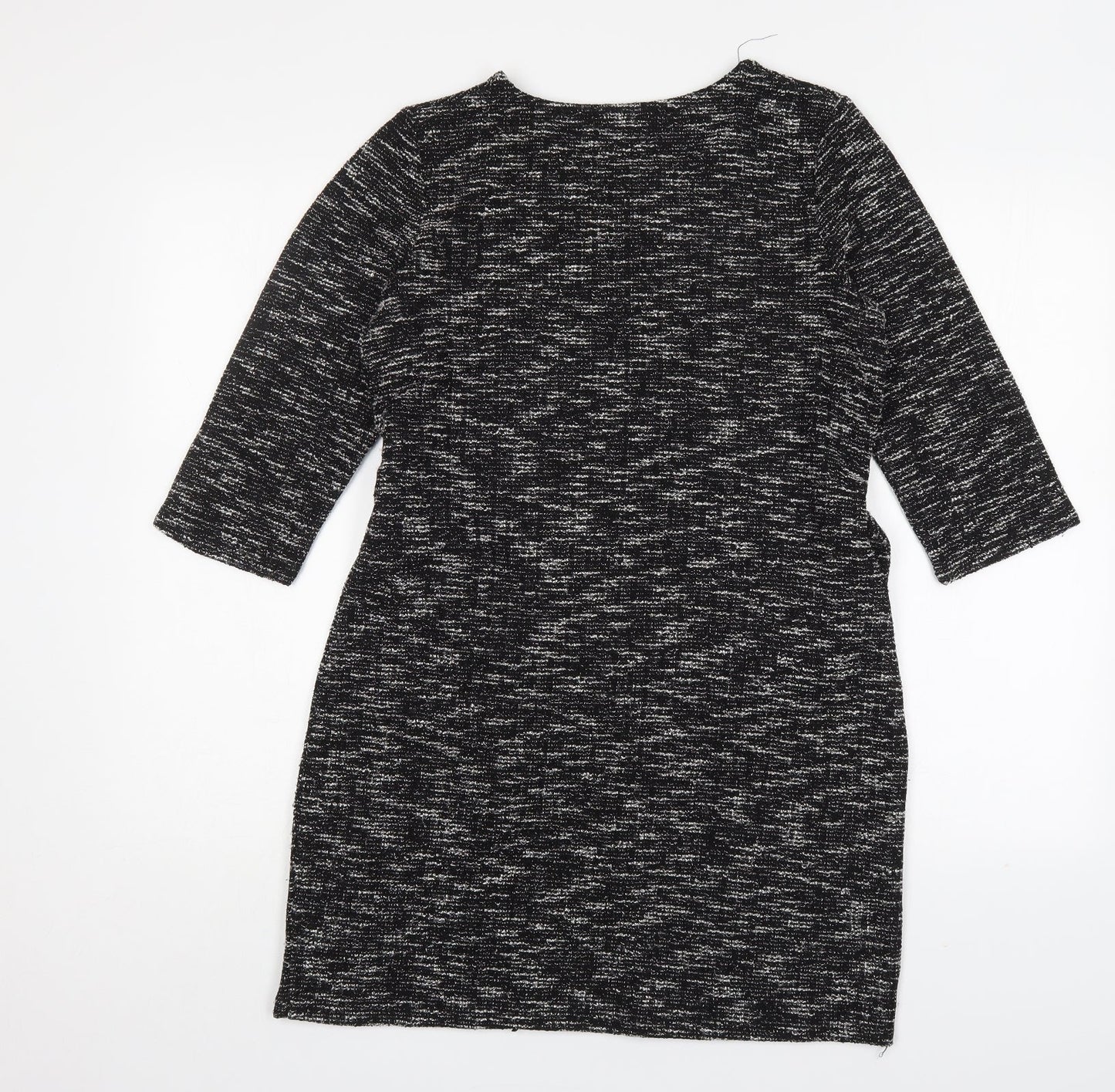 PEP&CO Womens Grey  Polyester Jumper Dress  Size 10  Round Neck