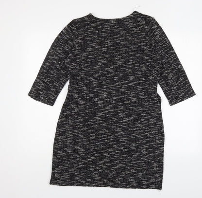 PEP&CO Womens Grey  Polyester Jumper Dress  Size 10  Round Neck