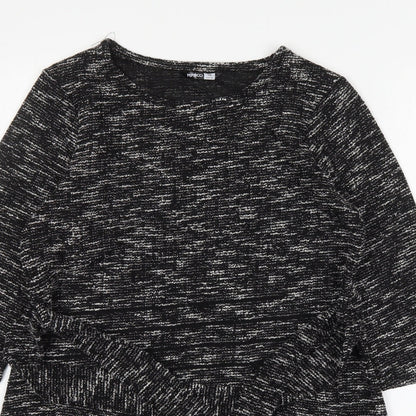 PEP&CO Womens Grey  Polyester Jumper Dress  Size 10  Round Neck