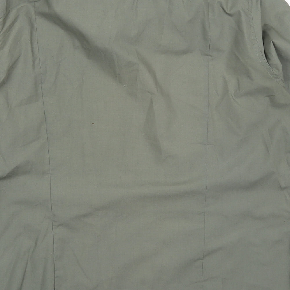 Mens UK Size XL Preworn Green  Button-Up Long Sleeve Casual Shirt