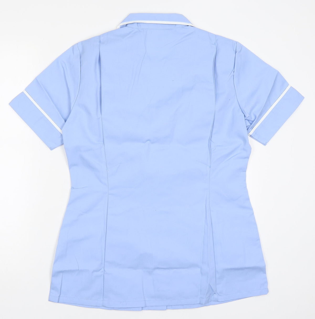 Additional view of Alexndra women’s blue polyester basic polo, size UK 8, v-neck
