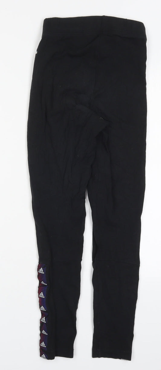 Womens UK Size XS adidas  Carrot Black Leggings