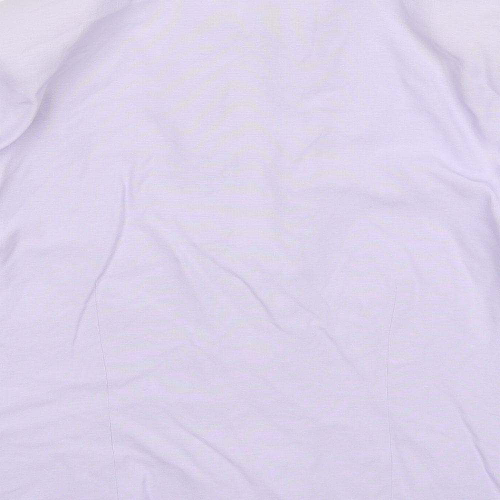 Bonmarché Womens Purple  Viscose Basic Blouse Size 18 Collared