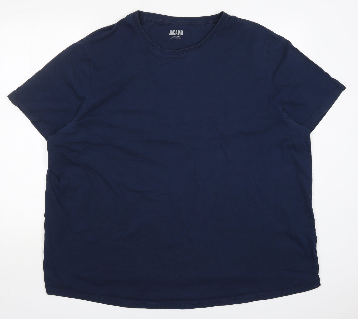 Jacamo Mens Blue  Cotton  Polo Size 3XL Round Neck Pullover