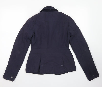 Womens UK Size 6 New Look Blue Pea Coat