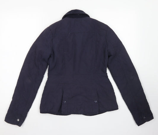 Womens UK Size 6 New Look Blue Pea Coat