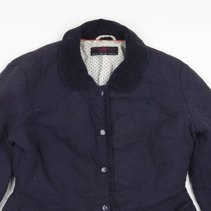 Womens UK Size 6 New Look Blue Pea Coat