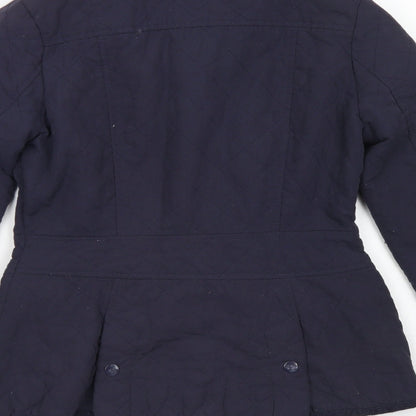 Womens UK Size 6 New Look Blue Pea Coat