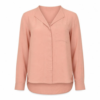 Womens UK Size S Mango Pink Basic Blouse