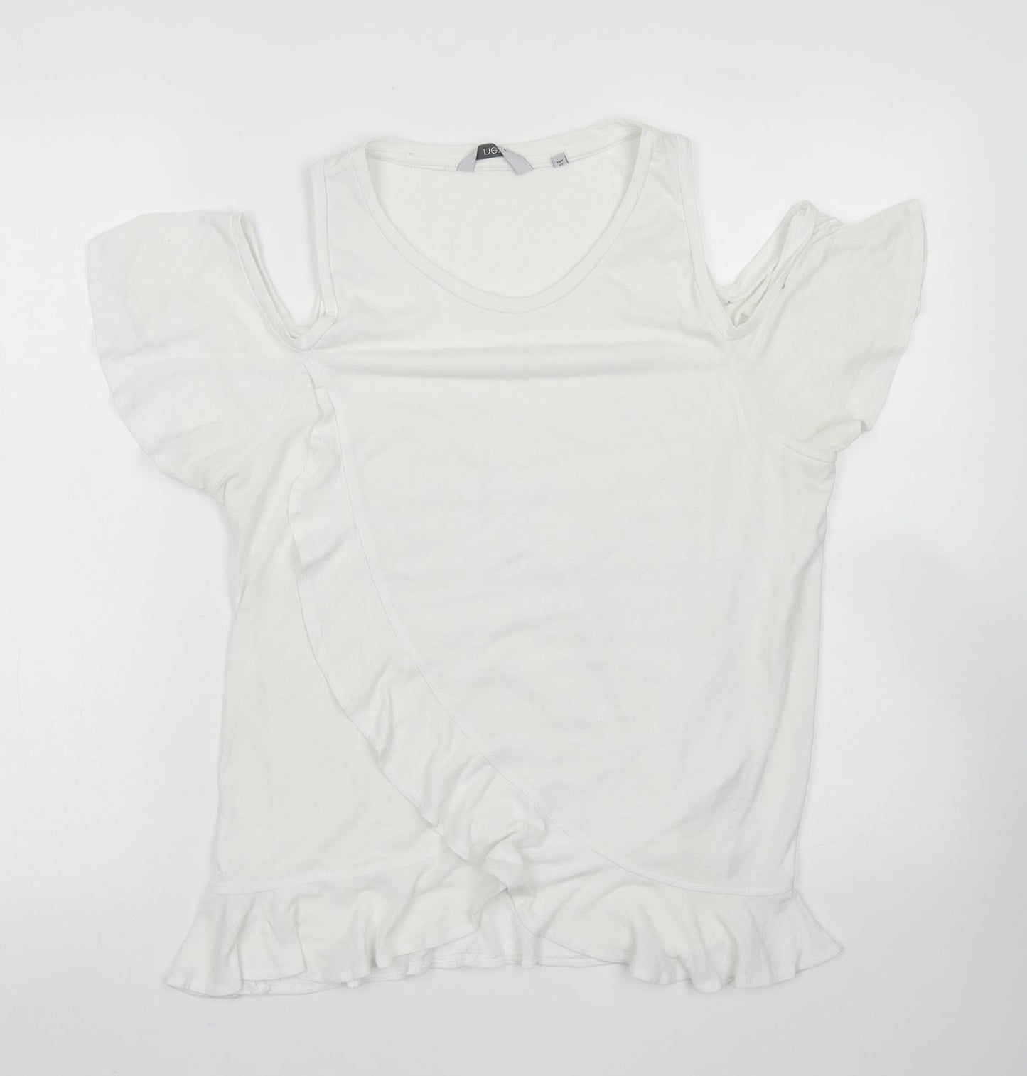 Womens UK Size 12 NEXT White Basic T-Shirt