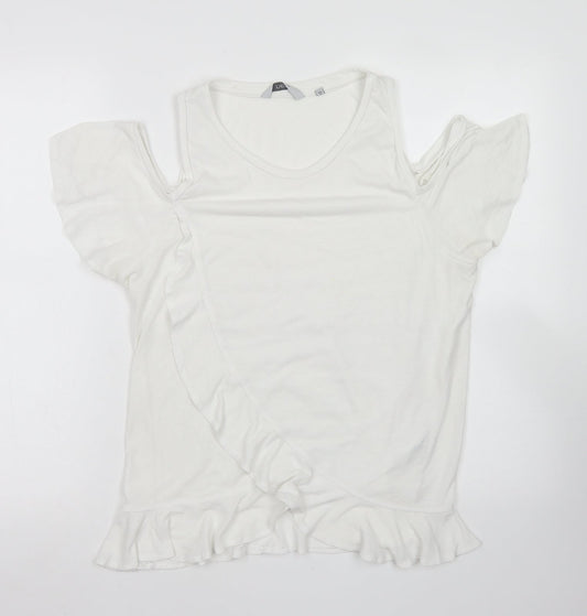 Womens UK Size 12 NEXT White Basic T-Shirt