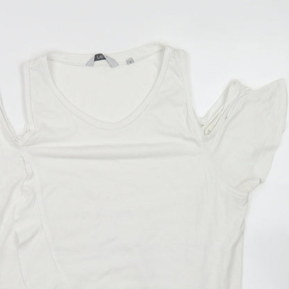 Womens UK Size 12 NEXT White Basic T-Shirt