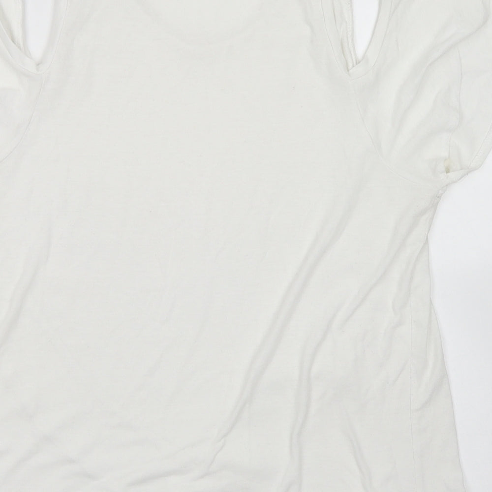 Womens UK Size 12 NEXT White Basic T-Shirt