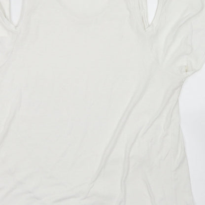 Womens UK Size 12 NEXT White Basic T-Shirt