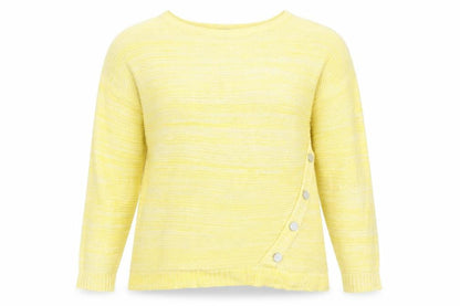 Womens UK Size L Peacocks Yellow Pullover Jumper