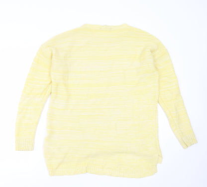 Womens UK Size L Peacocks Yellow Pullover Jumper