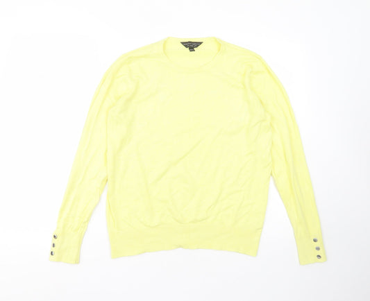 Womens UK Size 14 Dorothy Perkins Yellow Pullover Jumper