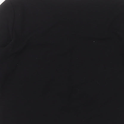 BHS Womens Black V-Neck  Polyester Pullover Jumper Size 16