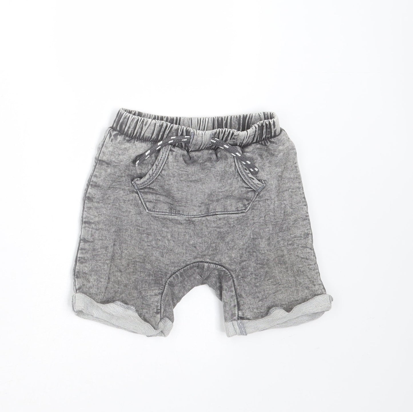 TU Baby Grey  Cotton  Trousers Size 9-12 Months  Drawstring - shorts
