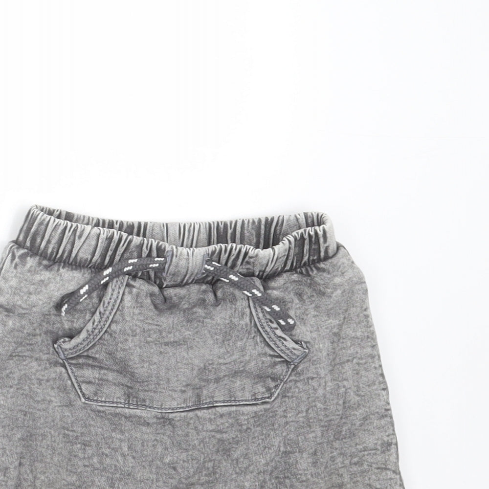 TU Baby Grey  Cotton  Trousers Size 9-12 Months  Drawstring - shorts