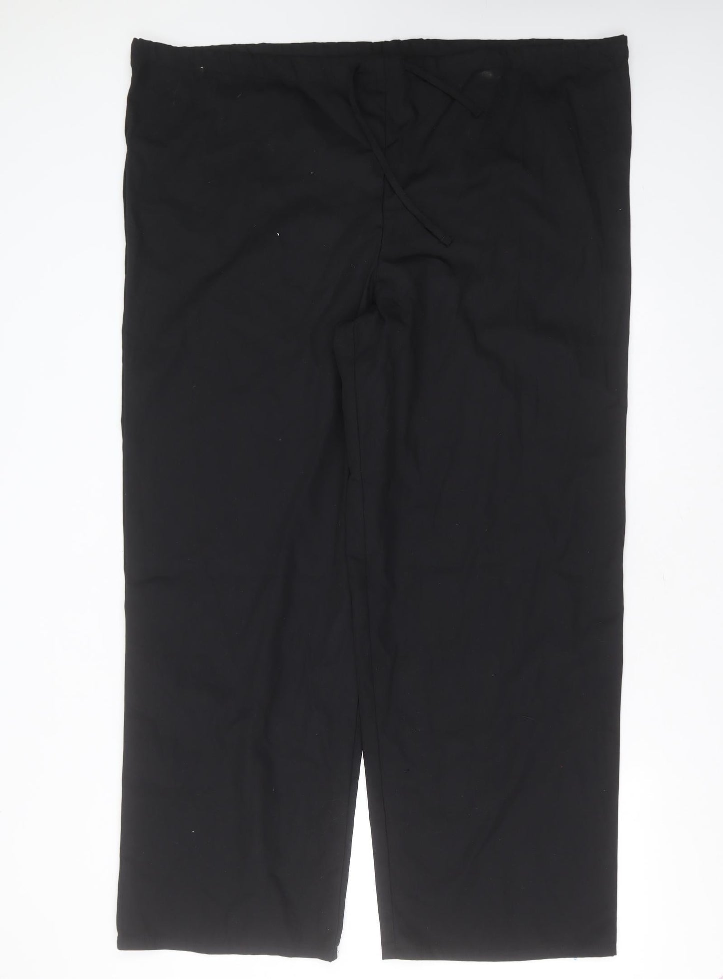 Adar Womens Black  Polyester Trousers  Size 2XL L30 in Regular