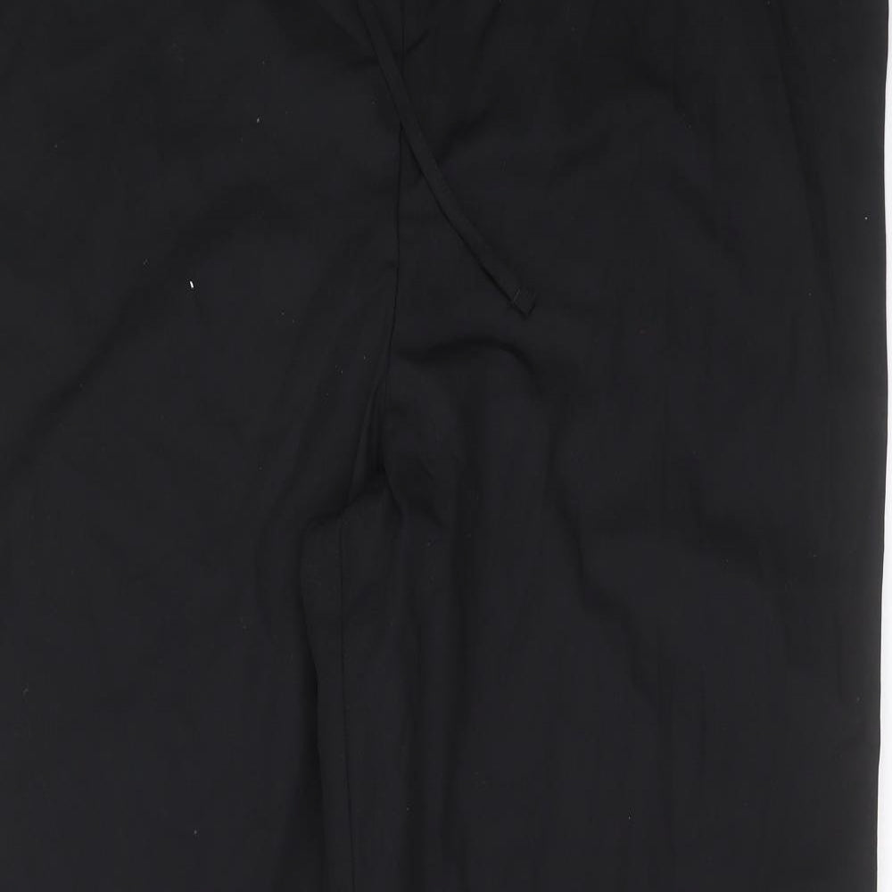 Adar Womens Black  Polyester Trousers  Size 2XL L30 in Regular