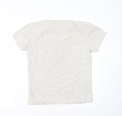 Mens UK Size S Easy Beige  T-Shirt