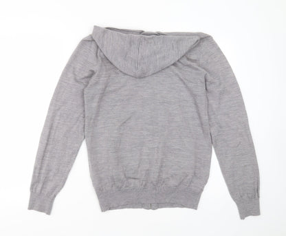 Mens UK Size M H&M Grey Full Zip Hoodie
