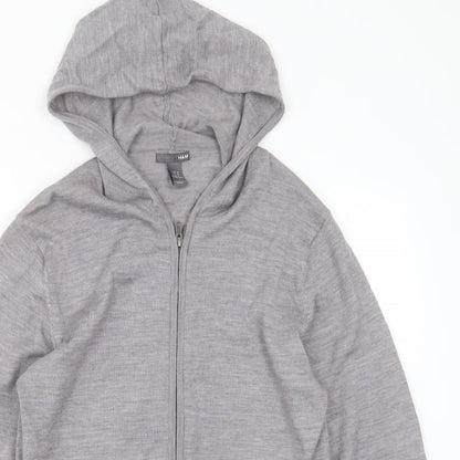 Mens UK Size M H&M Grey Full Zip Hoodie
