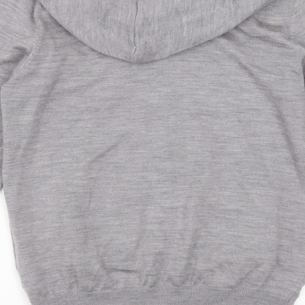 Mens UK Size M H&M Grey Full Zip Hoodie