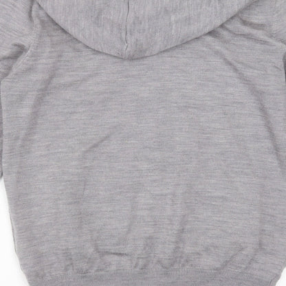 Mens UK Size M H&M Grey Full Zip Hoodie