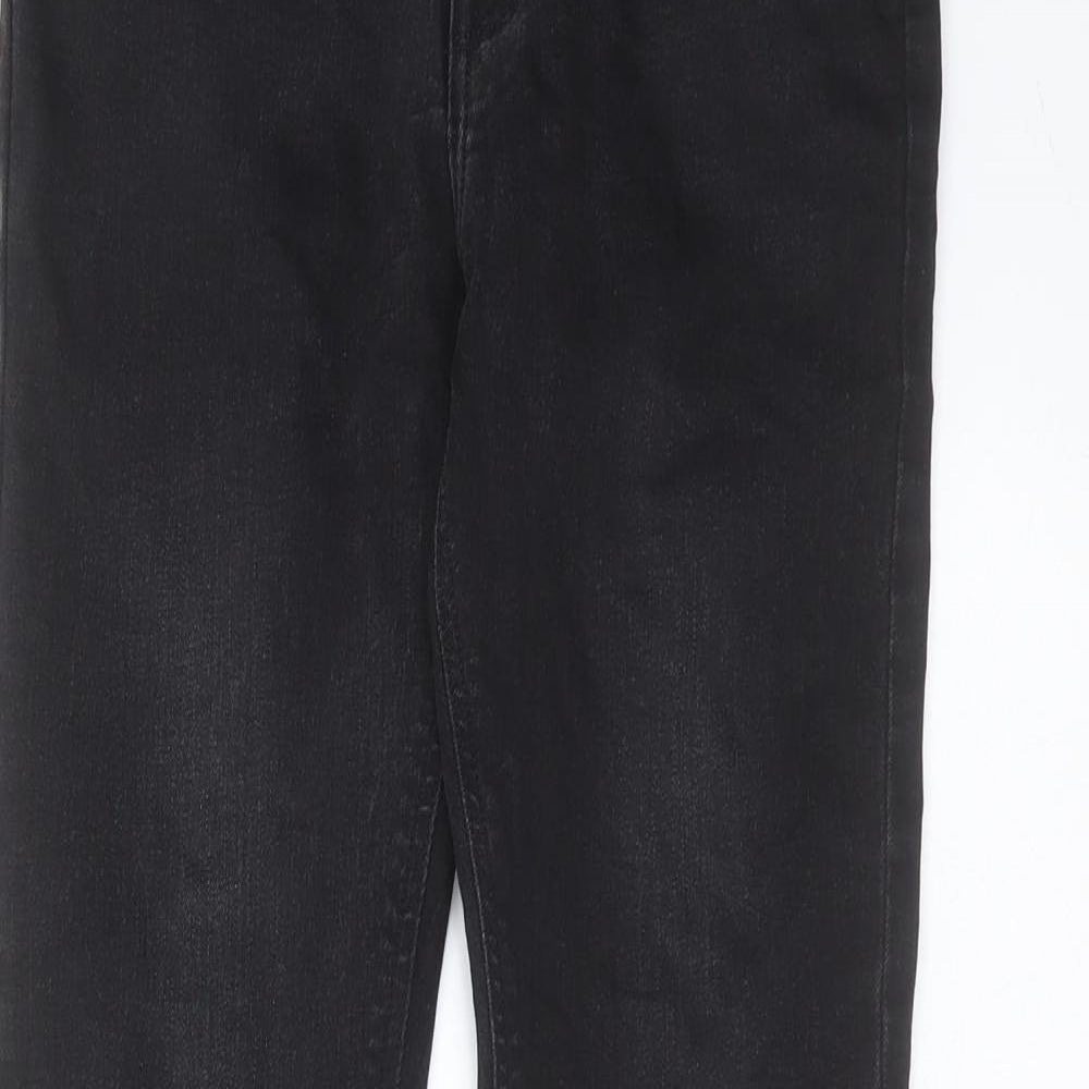 ASOS Womens Black  Cotton Skinny Jeans Size 26 in L29 in Extra-Slim Zip