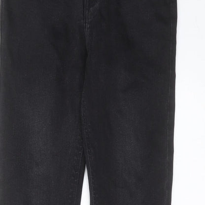 ASOS Womens Black  Cotton Skinny Jeans Size 26 in L29 in Extra-Slim Zip