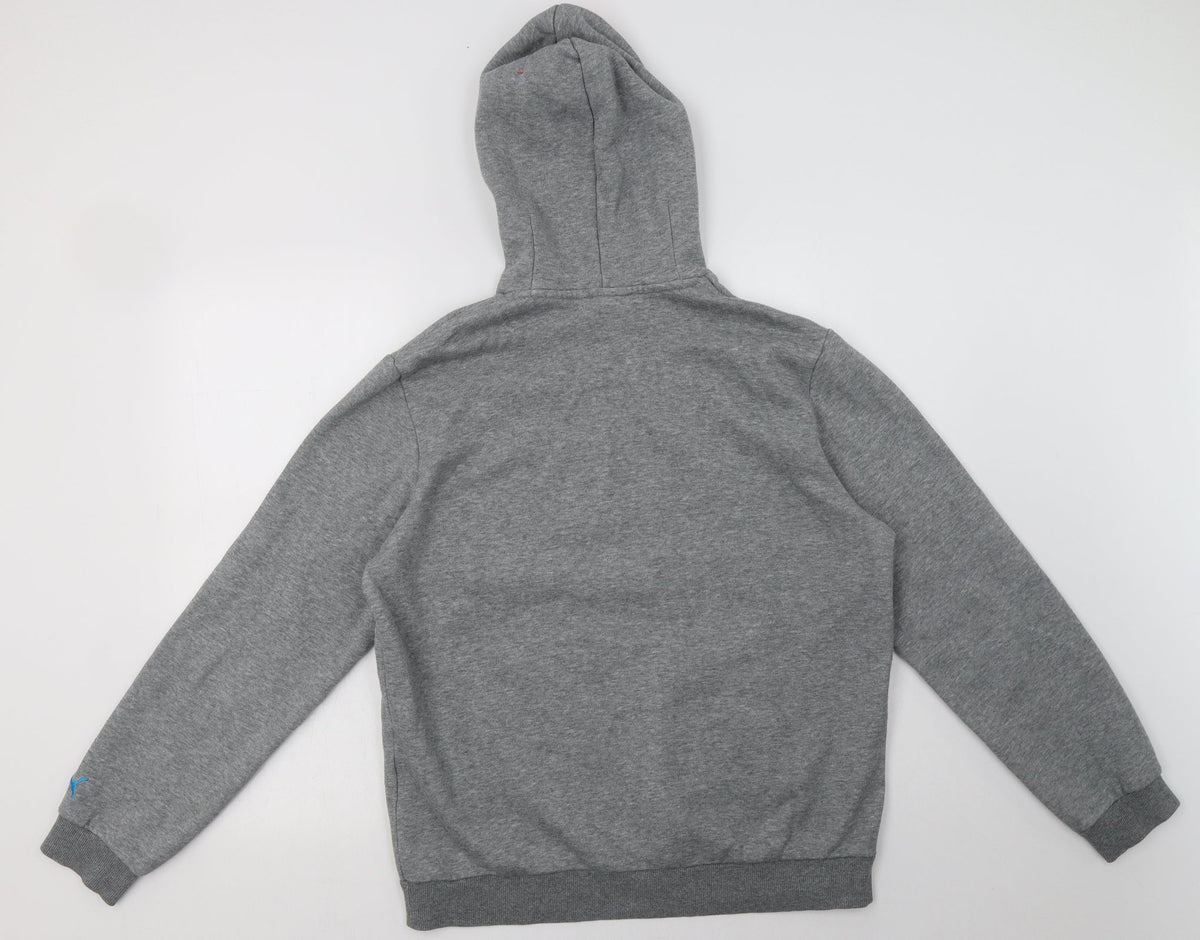 Back view of pumag women’s red cotton pullover hoodie, size L, pullover