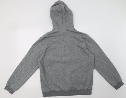 Back view of pumag women’s red cotton pullover hoodie, size L, pullover