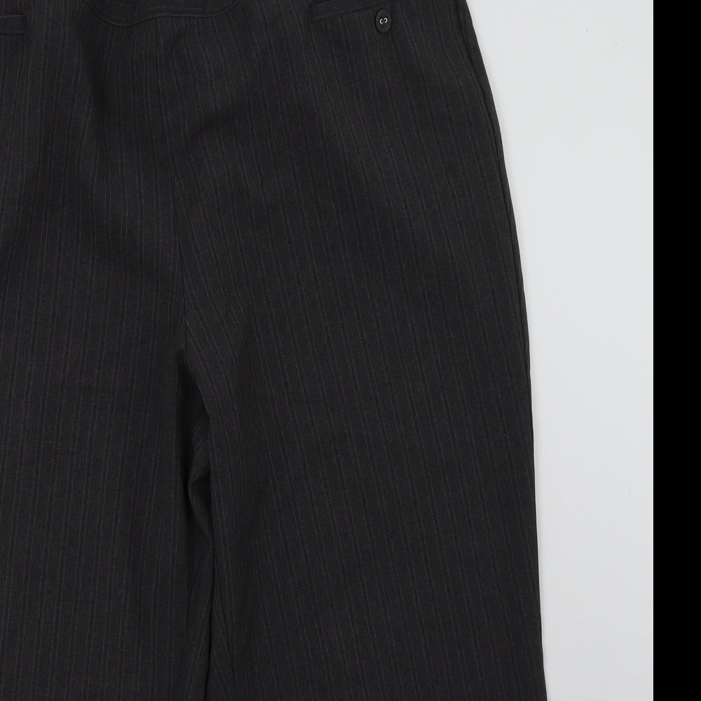 BM Womens Grey  Polyester Trousers  Size 22 L28 in Regular